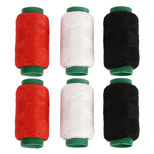3/6 Spulen Handnähgarn, Polyester-Stickerei für Handnähen, Nähmaschinen, Handarbeiten, Polyesterfadenspulen von GMBYLBY
