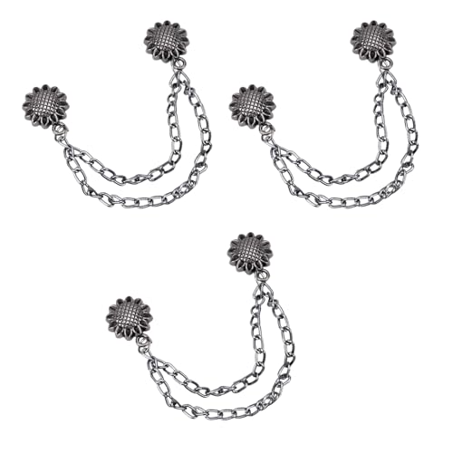 3 Stück Kleiderklammern mit Kette, Blumen, Magneten, Knöpfen, Hosen, Kleidung, Clips, Blumen, Schnallen mit Kette 3 Stück Kleiderklammern mit Kette, Blumen, Magneten, Knöpfen, Hosen, Kleidung, Clips, Blumen, Schnallen mit Kette von GMBYLBY