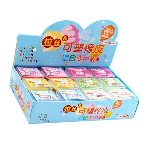 36 PCs/Set Knetable Radiergummis Zeichnung Radiergummis Kneadeglergummis Weiche Formgummist Eraser Eraser Office School Supplies von GMBYLBY