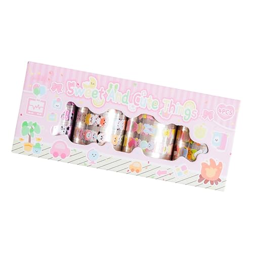 4 Rolls Süßes Dekoratives Band Schöne Tierpapierklebeband Handbuch Klebeband Klebeband Scrapbooking Supplies von GMBYLBY
