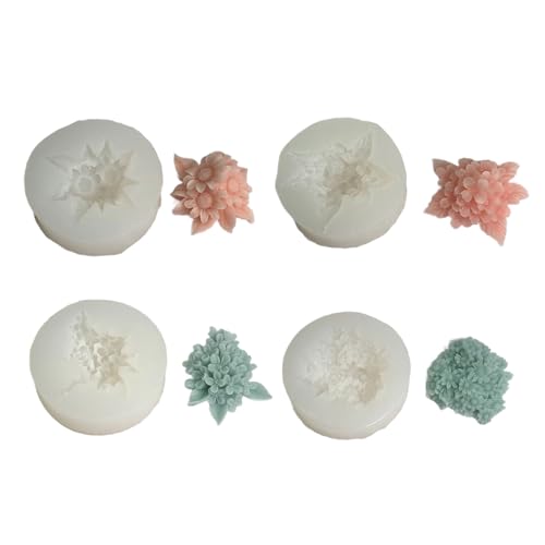 4pcs Blumen Silikonformen Für Epoxidharz Handgefertigtes Kerzenseife 3D Fondant Silikonformen Für Schokoladenbacken 4pcs Blumen Silikonformen Für Epoxidharz Handgefertigtes Kerzenseife 3D Fondant Silikonformen Für Schokoladenbacken von GMBYLBY