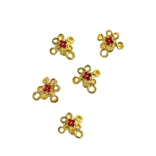 5 Stück leuchtend goldene Neujahrsnägel-Anhänger, Strasssteine, Barren, Kunst-Dekorationen 5 Stück leuchtend goldene Neujahrsnägel-Anhänger, Strasssteine, Barren, Kunst-Dekorationen von GMBYLBY