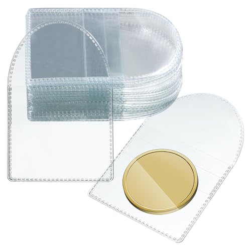50pcs Einzelpocket Coin Sleeve Collector Individuelle Klare Plastikärmel Kleine Münzhalter Bag Coin Beutel Beschützer von GMBYLBY