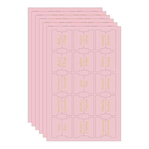 6 Blätter Laminierte Bibel Tabs Große Druckaufkleber Lesen Sie Bibel Journaling Tabs Für Frauen von GMBYLBY
