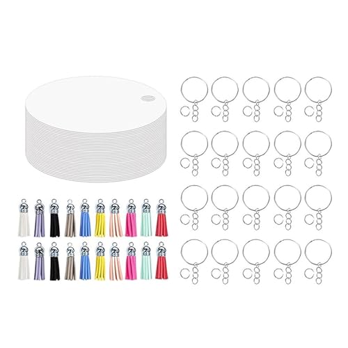 80 Stücke Doppelseitig Sublimation Schlüsselbund Set Mit Aluminiumblanks Und Quasten Dekorationen Wärmeübertragung Schlüsselringe 80 Stücke Doppelseitig Sublimation Schlüsselbund Set Mit Aluminiumblanks Und Quasten Dekorationen Wärmeübertragung Schlüsselringe von GMBYLBY