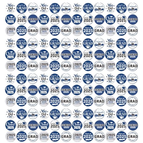 Abschluss-Aufkleber, Klasse 2025, selbstklebend, für Umschläge, Karten, 500 Stück Abschluss-Aufkleber, Klasse 2025, selbstklebend, für Umschläge, Karten, 500 Stück von GMBYLBY