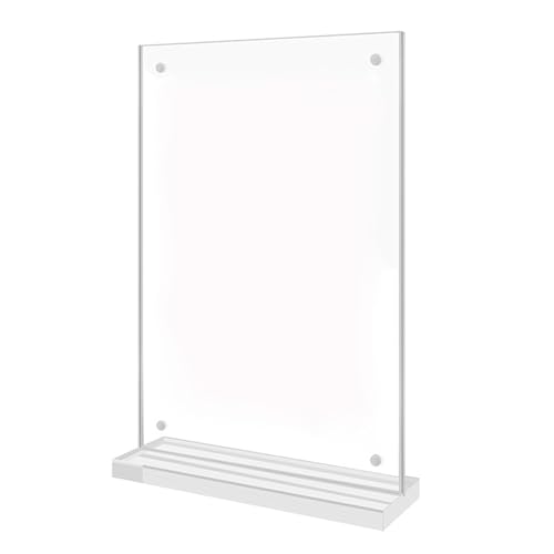 Acrylschildhalter Clear Display Ständer T Form Menü Desktops Für Restaurantbüro T Form Acryl Desktops Für Restaurant von GMBYLBY