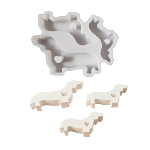 Dachshund Hund Silikonkerzenform Für Epoxidharz Dekoration Schokoladen Fondantform Backwerkzeug Für Desserts von GMBYLBY