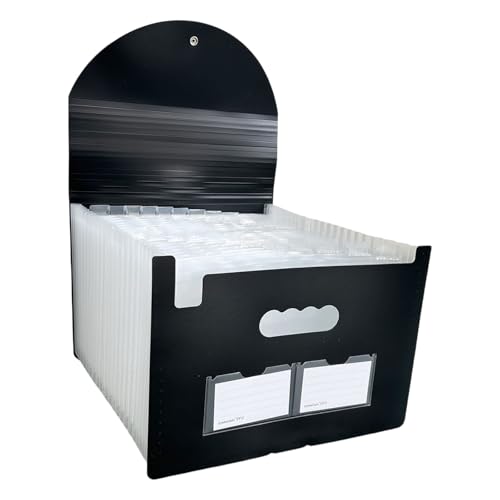 Dokumenten-Organizer, 13/25 Fächer, 4 Fächer, Akkordeons, Tasche, Ordner, Aktenbox von GMBYLBY
