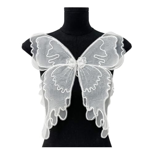 Elegante Perlen Schmetterling Applikation Aufnähflicken für Kleider Kostüm Accessoires Tolle Hochzeiten u von GMBYLBY