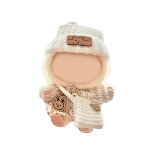Elegantes Puppen-Outfit für Puppen, 17 cm, Figuren, Kleidung mit Strickpullover, Mütze und Tasche, tolle Kinder Elegantes Puppen-Outfit für Puppen, 17 cm, Figuren, Kleidung mit Strickpullover, Mütze und Tasche, tolle Kinder von GMBYLBY
