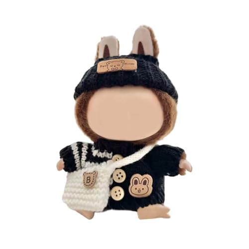 Elegantes Puppen-Outfit für Puppen, 17 cm, Figuren, Kleidung mit Strickpullover, Mütze und Tasche, tolle Kinder Elegantes Puppen-Outfit für Puppen, 17 cm, Figuren, Kleidung mit Strickpullover, Mütze und Tasche, tolle Kinder von GMBYLBY