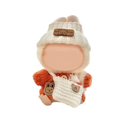 Elegantes Puppen-Outfit für Puppen, 17 cm, Figuren, Kleidung mit Strickpullover, Mütze und Tasche, tolle Kinder Elegantes Puppen-Outfit für Puppen, 17 cm, Figuren, Kleidung mit Strickpullover, Mütze und Tasche, tolle Kinder von GMBYLBY