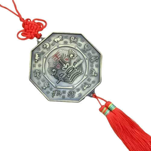Fengshui Ancient FOO Dog Beißende Schwerter Und Bagua Spiegelte Quasten Ornament Für Positive Energieattraktion Autodekoration Fengshui Ancient FOO Dog Beißende Schwerter Und Bagua Spiegelte Quasten Ornament Für Positive Energieattraktion Autodekoration von GMBYLBY