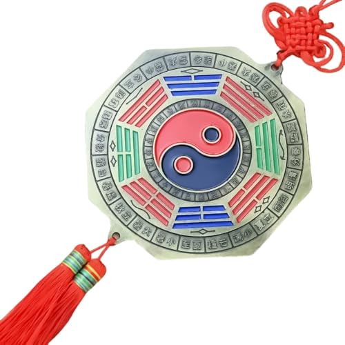 Fengshui Ancient FOO Dog Beißende Schwerter Und Bagua Spiegelte Quasten Ornament Für Positive Energieattraktion Autodekoration Fengshui Ancient FOO Dog Beißende Schwerter Und Bagua Spiegelte Quasten Ornament Für Positive Energieattraktion Autodekoration von GMBYLBY