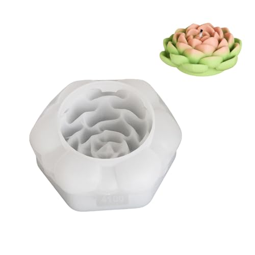 Flexible Silikonform 3D Blütenförmige Kerzenform Duft Aromatherapys Herstellung Form Handgefertigter Desktop Ornament Form von GMBYLBY