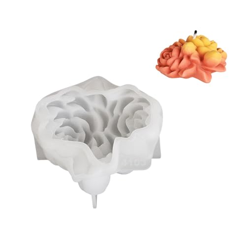 Flexible Silikonform 3D Blütenförmige Kerzenform Duft Aromatherapys Herstellung Form Handgefertigter Desktop Ornament Form von GMBYLBY
