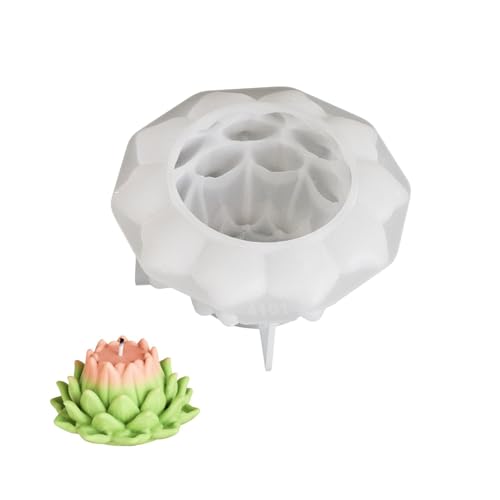 Flexible Silikonform 3D Blütenförmige Kerzenform Duft Aromatherapys Herstellung Form Handgefertigter Desktop Ornament Form von GMBYLBY