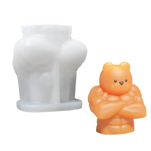Flexible Silikonform Für 3D Bärenkerze Einfach Zu Verwenden Und Tragbares Zubehör Für Und Partydekoration Zu Verwenden von GMBYLBY