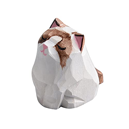 GMBYLBY 1pc Handgefertigte Niedliche Katzenstatuen Puppenauto Figuren Holzkatze Ornament Desktop Dekoration Kunsthandwerk Für Kinder Mädchen GMBYLBY 1pc Handgefertigte Niedliche Katzenstatuen Puppenauto Figuren Holzkatze Ornament Desktop Dekoration Kunsthandwerk Für Kinder Mädchen von GMBYLBY