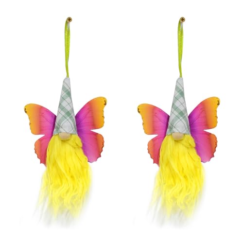 GMBYLBY 2pcs Handwerk Butterfly Miniaturpuppen Skandinavische Elfen Finden Sie Dekoration Für Easters Party Supplies von GMBYLBY