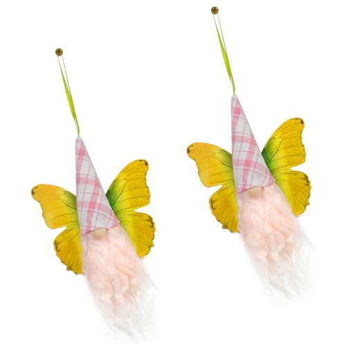 GMBYLBY 2pcs Handwerk Butterfly Miniaturpuppen Skandinavische Elfen Finden Sie Dekoration Für Easters Party Supplies von GMBYLBY