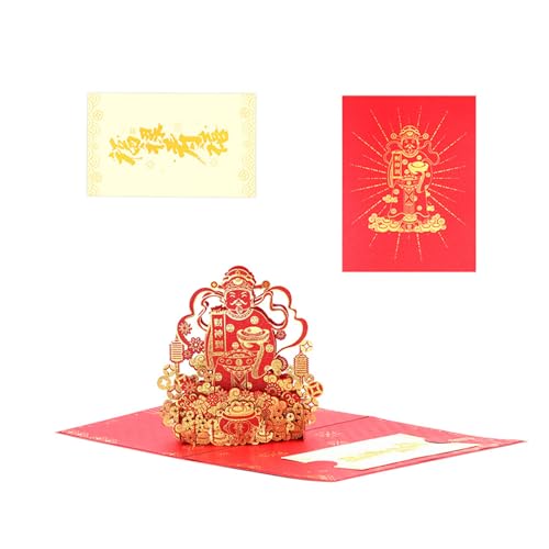 GMBYLBY 3D Paper Cut Chinese New Year Card Mit Umschlag 2025 Jahr Der Schlangengrußkarte Für Familienfreunde Spring Festival GMBYLBY 3D Paper Cut Chinese New Year Card Mit Umschlag 2025 Jahr Der Schlangengrußkarte Für Familienfreunde Spring Festival von GMBYLBY