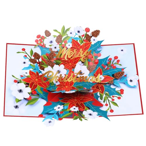 GMBYLBY 3d Weihnachten Faltbare Karte 3d Weihnachten Blumen Grußkarte Urlaubsgeschenk Für Familienfreundkollegen GMBYLBY 3d Weihnachten Faltbare Karte 3d Weihnachten Blumen Grußkarte Urlaubsgeschenk Für Familienfreundkollegen von GMBYLBY