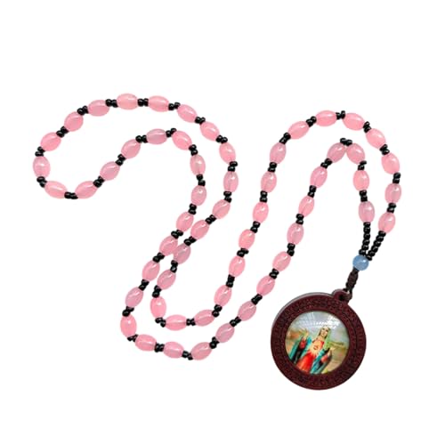 GMBYLBY Elegante Handgefertigte Glasperle Rosenkranz Halskette Für Christliche Komfortable Religiöse Accessoire Girl Geschenk GMBYLBY Elegante Handgefertigte Glasperle Rosenkranz Halskette Für Christliche Komfortable Religiöse Accessoire Girl Geschenk von GMBYLBY