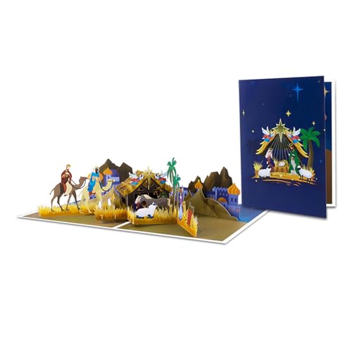 GMBYLBY Faltbare 3D Weihnachts Popup Grußkarte Mit Umschlag Stilvoller Handgefertigter Festes Überraschungskarte Für Familie Und Freund von GMBYLBY