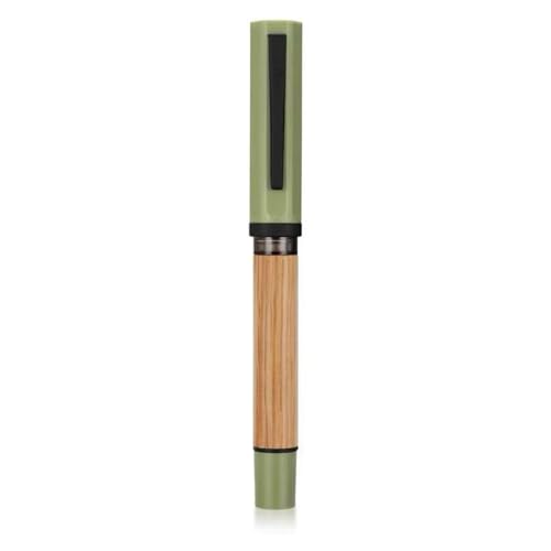 GMBYLBY Füllfederhalter aus Holz, 0,5 mm, Kalligraphie, Geschäft, praktisches Schreibwaren, glattes Schreiben, Schule, Bürobedarf, Schreiben, Holzfüller, Geschäft, Schreibwaren, Büro, Schulbedarf von GMBYLBY