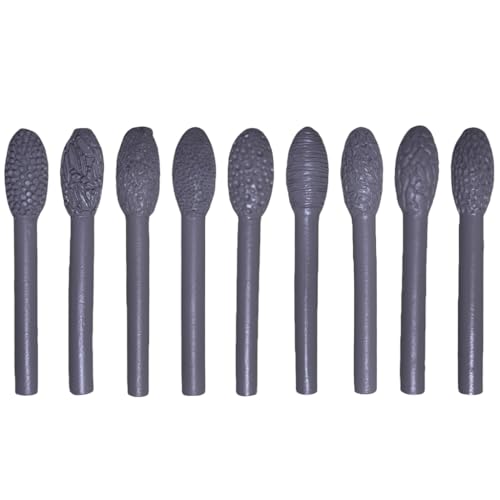 GMBYLBY Modellierstäbchen für Töpferei, Modelliermasse, ovale Form, für Modellierung und Kunst, 9 Stück von GMBYLBY