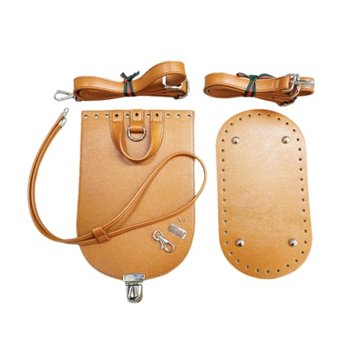 GMBYLBY PU-Leder-Taschenboden mit verstellbarem Riemen, Häkelbedarf-Set für Rucksack-Geldbörsen-Projekte von GMBYLBY