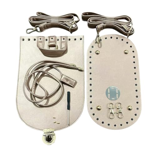 GMBYLBY PU-Leder-Taschenboden mit verstellbarem Riemen, Häkelbedarf-Set für Rucksack-Geldbörsen-Projekte von GMBYLBY