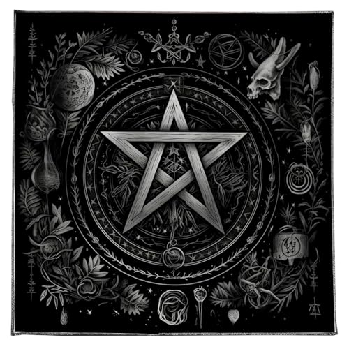 GMBYLBY Quadratische Divinations Tapisserie Mond Blume Stern Astrologie Tischdecke Tarots Tischdecke Hexerei von GMBYLBY
