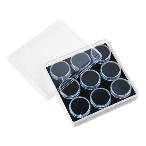 GMBYLBY Schmuck-Organizer-Box mit 9 Fächern für Perlen und Edelsteine, aus stabilem Acryl mit Schwamm-Innenseite GMBYLBY Schmuck-Organizer-Box mit 9 Fächern für Perlen und Edelsteine, aus stabilem Acryl mit Schwamm-Innenseite von GMBYLBY