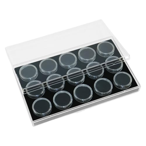GMBYLBY Set mit 15 Acryl-Schmuckstein-Halter-Boxen, Ausstellungsvitrine für Schmuck-Display und -Aufbewahrung, mit Schwamm-Unterseite GMBYLBY Set mit 15 Acryl-Schmuckstein-Halter-Boxen, Ausstellungsvitrine für Schmuck-Display und -Aufbewahrung, mit Schwamm-Unterseite von GMBYLBY