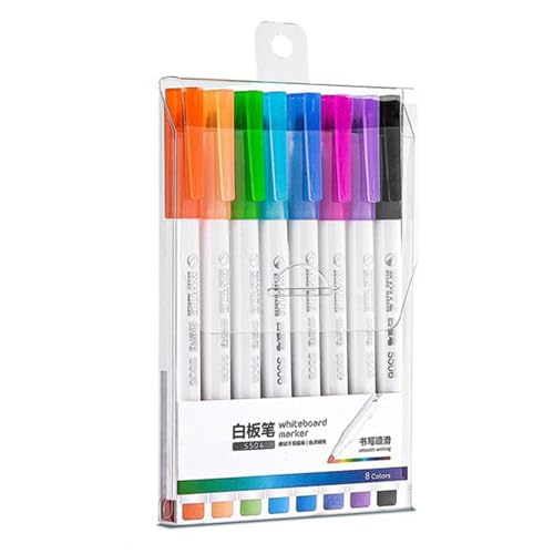 GMBYLBY Whiteboard-Marker, nachfüllbar, farbige Marker, Tinte auf Wasserbasis, schnell trocknend, Whiteboard-Stift für Schule, Büro GMBYLBY Whiteboard-Marker, nachfüllbar, farbige Marker, Tinte auf Wasserbasis, schnell trocknend, Whiteboard-Stift für Schule, Büro von GMBYLBY