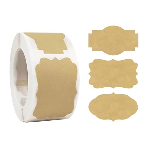 Geschenkaufkleber Beschreibbare Etiketten Marmeladen Kleber für Weihnachten Geburtstag Party Verpackung Kleber beschreibbare Haushaltsetiketten für Umschläge von GMBYLBY