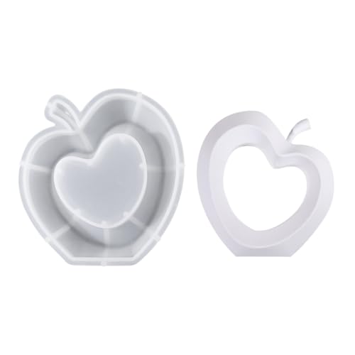 Herzförmige Obst-Epoxidharz-Form, handgefertigt, Heimdekoration, Schreibtisch-Ornament für Bastelliebhaber Herzförmige Obst-Epoxidharz-Form, handgefertigt, Heimdekoration, Schreibtisch-Ornament für Bastelliebhaber von GMBYLBY