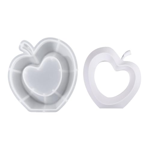Herzförmige Obst-Epoxidharz-Form, handgefertigt, Heimdekoration, Schreibtisch-Ornament für Bastelliebhaber von GMBYLBY