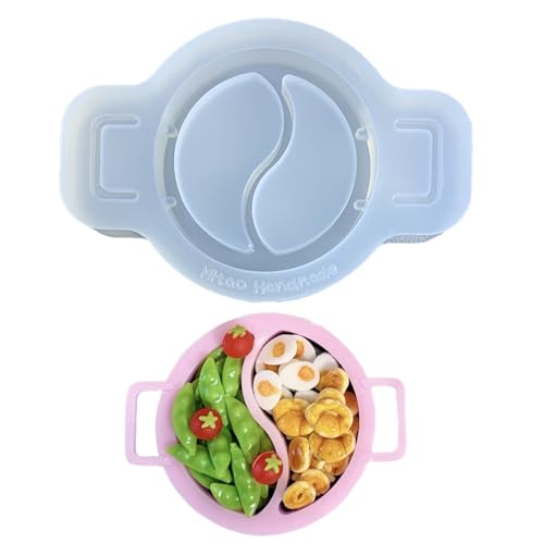 Hochglänzende Quadratische Runde Hotpot Ornament Silikon Epoxidharz Schimmelpilze Schlüsselbund Anhänger Für Beuteldekorationen Handwerk Quadratische Runde Hotpot Anhänger von GMBYLBY