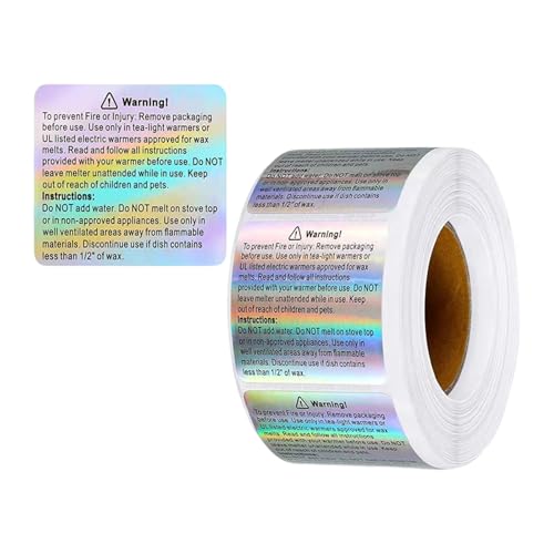 Holographieaufkleber Roll Wasserdichtes Aufkleber Für Wachse Paket 1.5x1 8-Zoll von GMBYLBY