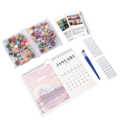 Kalender 2025 Wandkalender Handbemalte Kalender Mit Pinsel Und Acrylfarbe Nation Landschaft Hanging Kalender Kalender 2025 Wandkalender Handbemalte Kalender Mit Pinsel Und Acrylfarbe Nation Landschaft Hanging Kalender von GMBYLBY