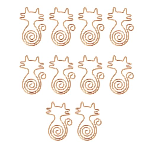Kreative Büroklammern, Metallklammern, kleine Lesezeichen, dekorative Feile, 10 Stück von GMBYLBY