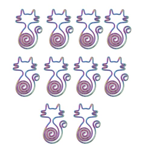 Kreative Büroklammern, Metallklammern, kleine Lesezeichen, dekorative Feile, 10 Stück Kreative Büroklammern, Metallklammern, kleine Lesezeichen, dekorative Feile, 10 Stück von GMBYLBY
