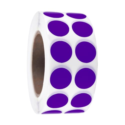 Kreise, Punkte, Etiketten, Farbkodierung, Klebepunkte, Aufkleber, einfarbig, für Büro und Klassenzimmer, farbige Punkte, bunte Etiketten für Schüler von GMBYLBY