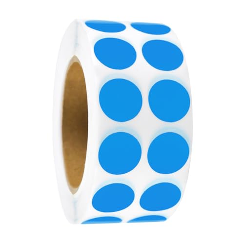 Kreise, Punkte, Etiketten, Farbkodierung, Klebepunkte, Aufkleber, einfarbig, für Büro und Klassenzimmer, farbige Punkte, bunte Etiketten für Schüler von GMBYLBY