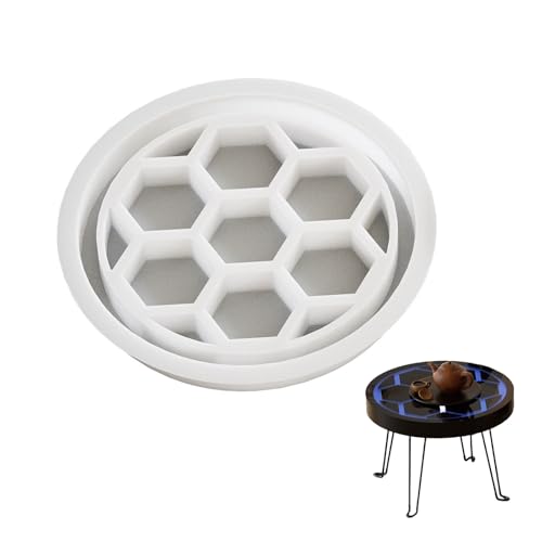 Künstlerische Robuste Silikonform Für Epoxidharz Kreation Großer Runde Form Accessoire Für Beeshives Und Flusstischplatten von GMBYLBY