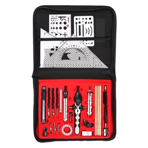 Math Toolset Enthalten Tool Trenner Zeichnungsvorlagen Set Square Eraser Stifte Aufbewahrung Hülle Professionelle Zeichnungsbedarf von GMBYLBY